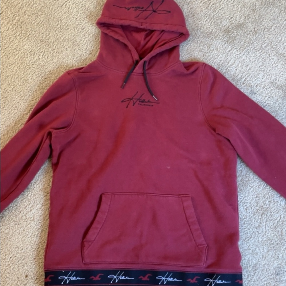 Red Hollister Hoodie with Logo :)